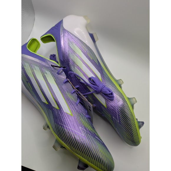 NEW Adidas FG Soccer Cleat F50 Men's US‎ 12W Elite Purple Rush White Lucid Lemon